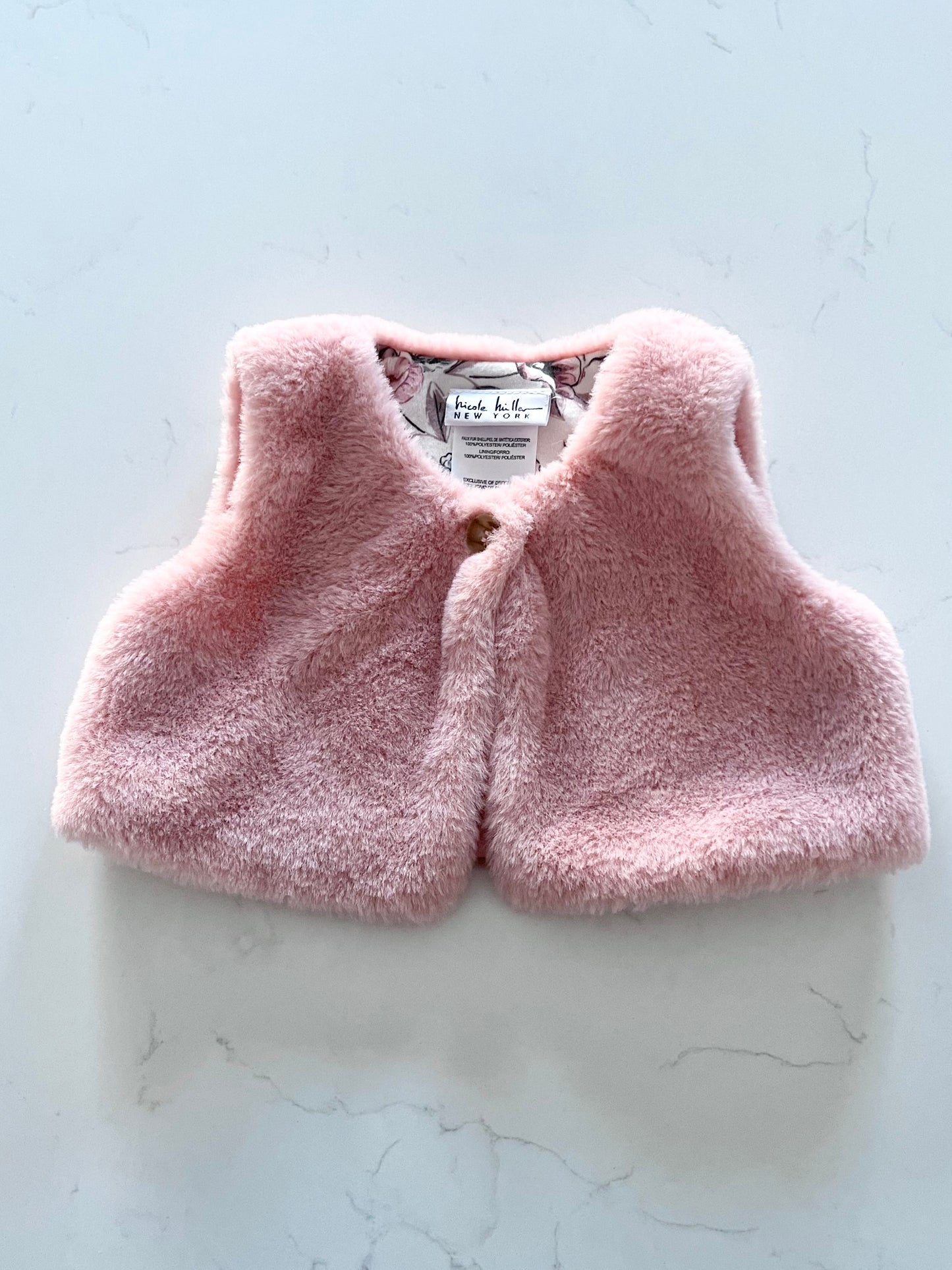 Nicole Hiler-Veste fausse fourrure-0/3 mois