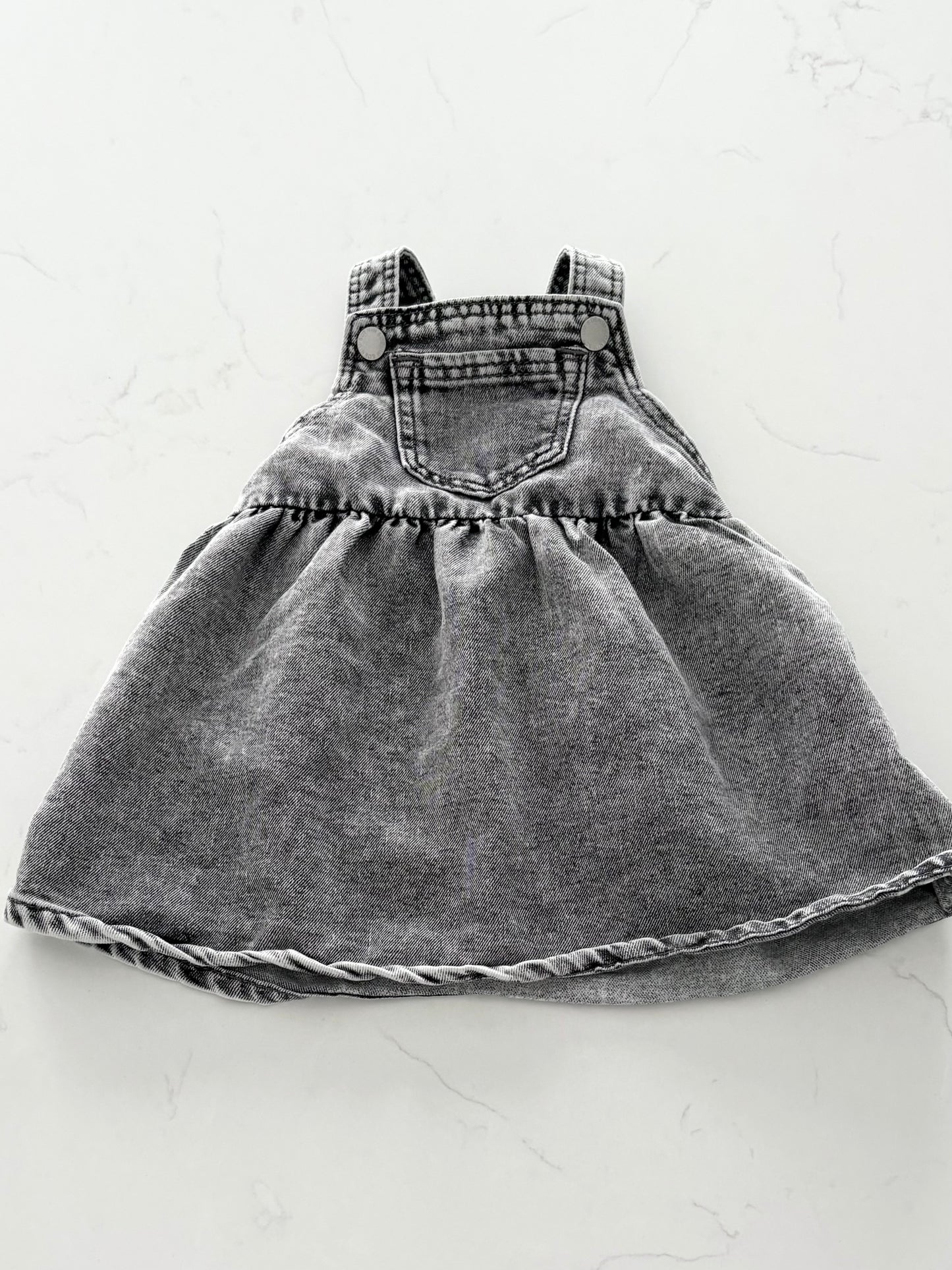 H&M-Robe en jeans-4/6 mois