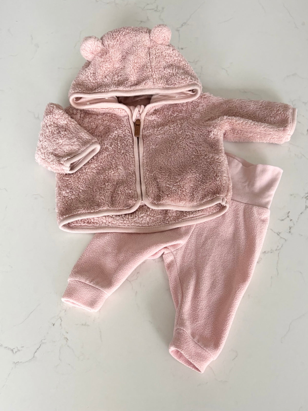 H&M-Ensemble-haut 0/1 mois , bas 1/2 mois