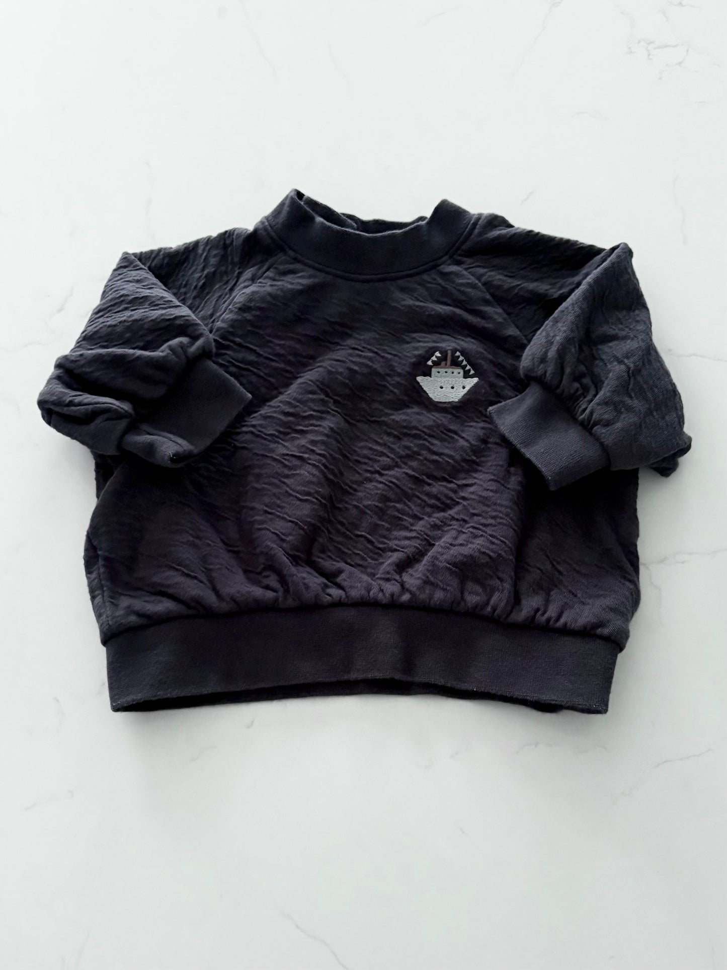 H&M-Crewneck-6/9 mois