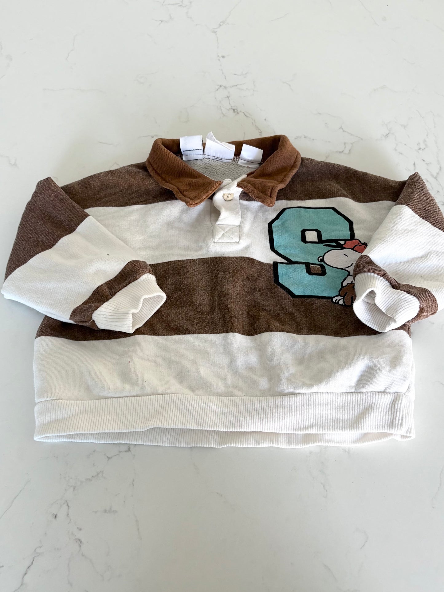 Zara/Snoopy-polo/crewneck-12/18 mois