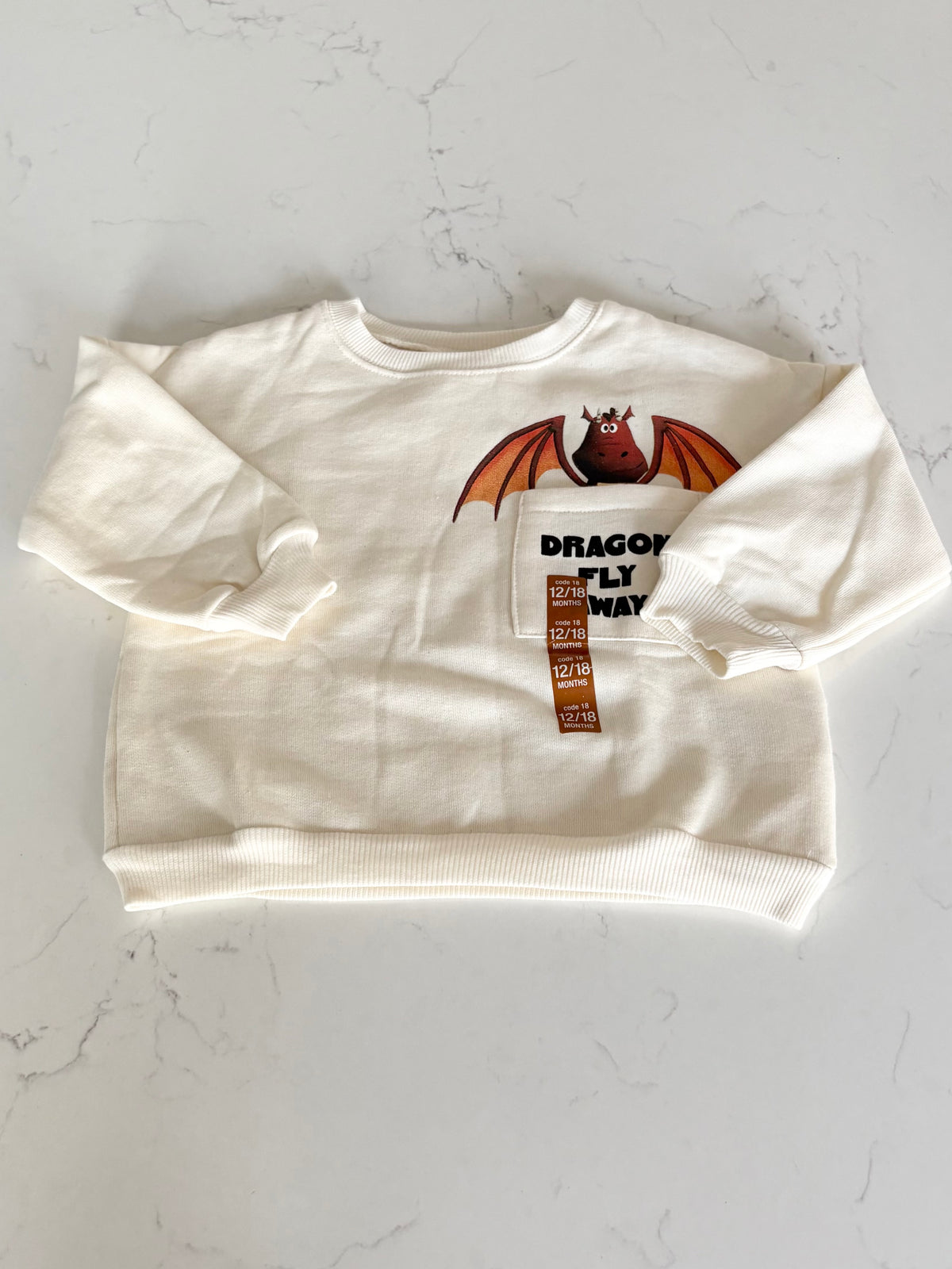 Neuf-Zara-Crewneck-12/18 mois