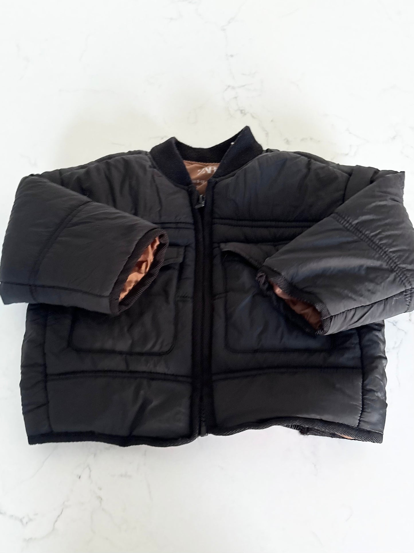 Zara-Manteau matelassé-9/12 mois