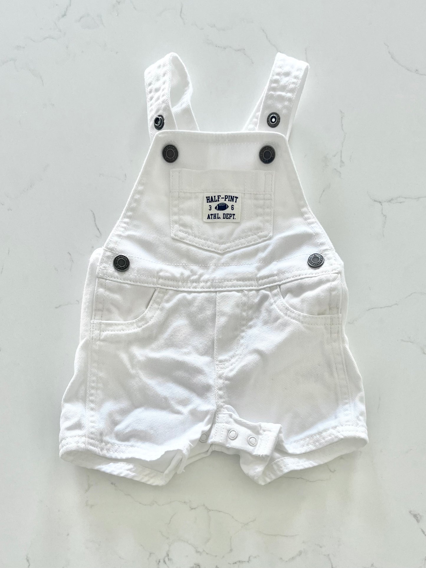 Carters-Salopette short jeans-3 mois