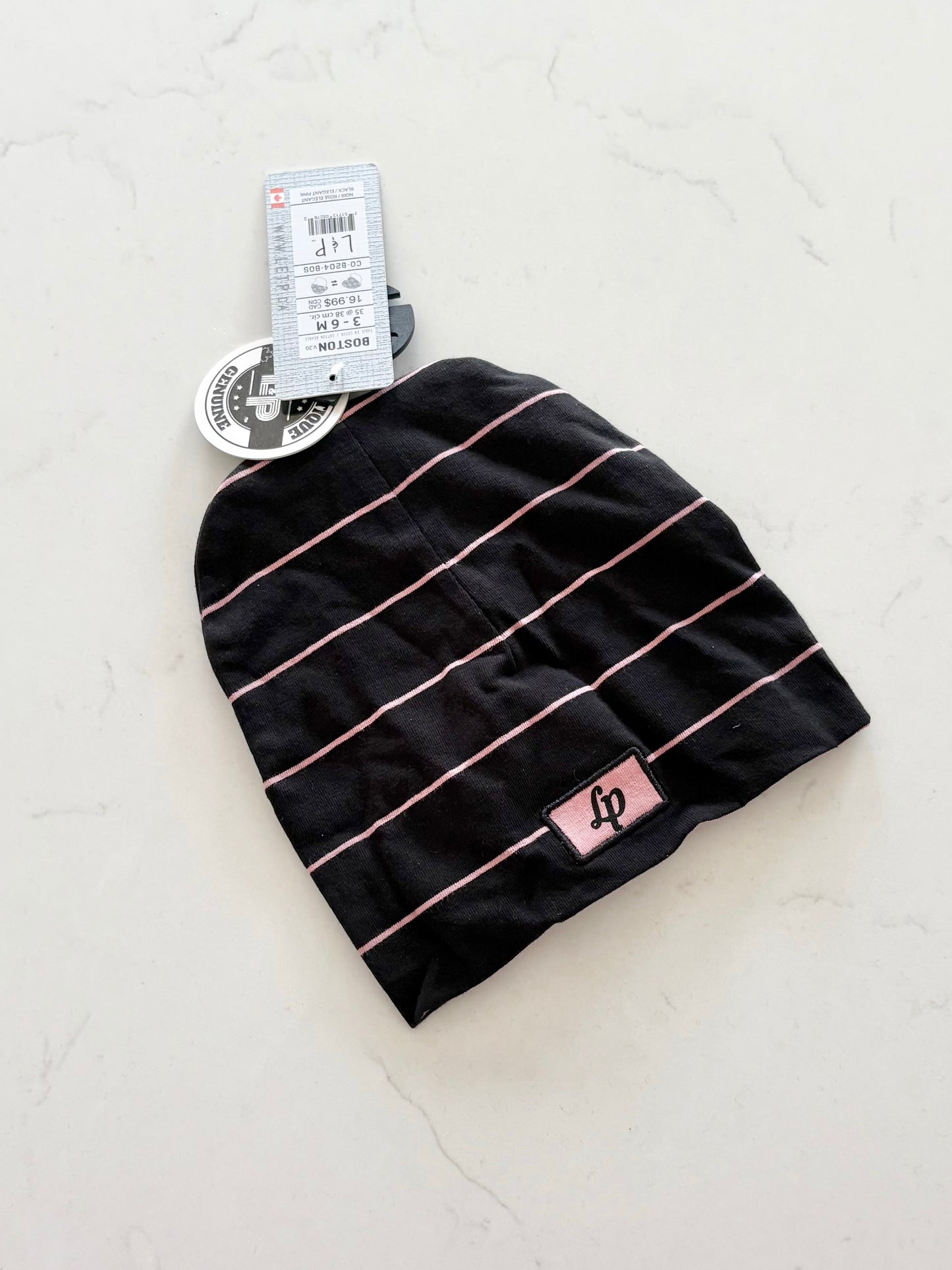 Neuf-L&P-tuque-3/6 mois
