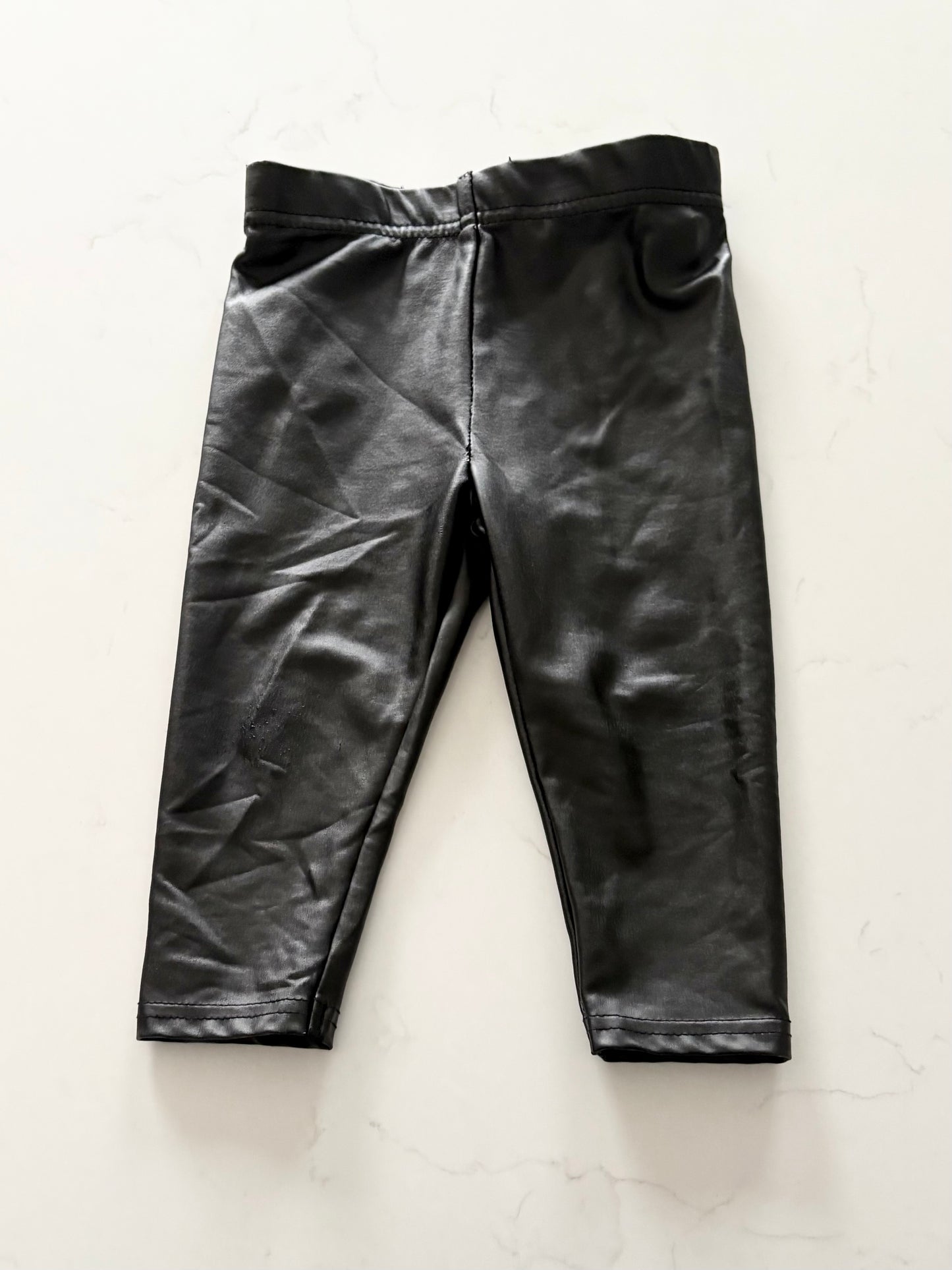 George-Pantalon faux cuir-12/18 mois
