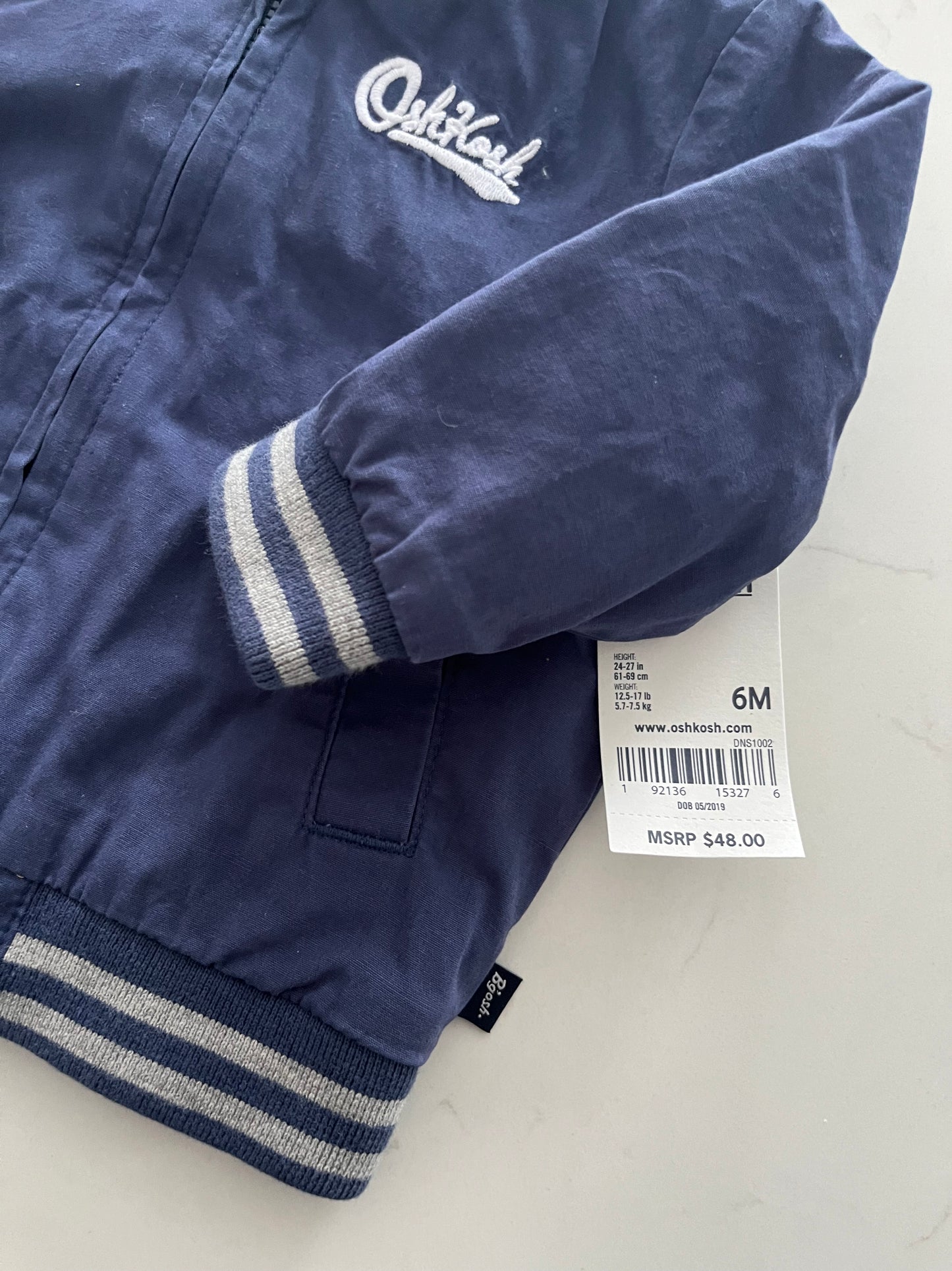 NEUF-Oshkosh-Veste-6 mois