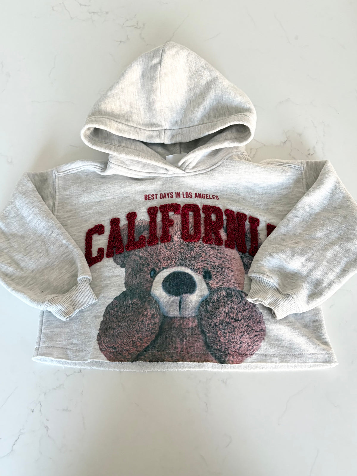 Zara-Coton ouater crop top-3/4T