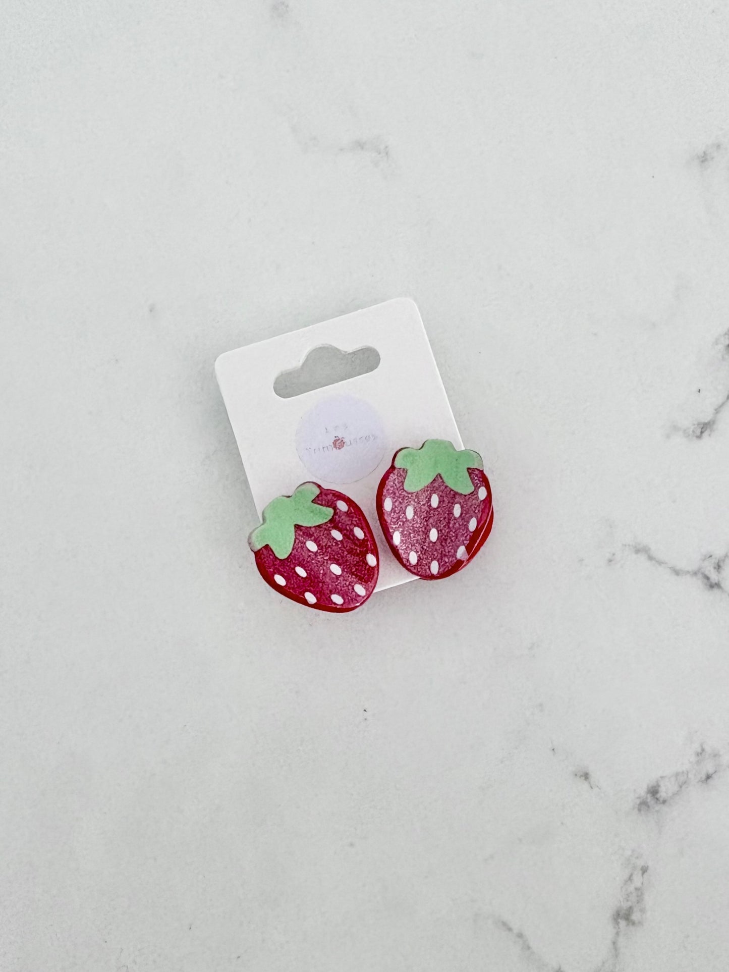 Pince à cheveux-Fraise (Paquet de 2)