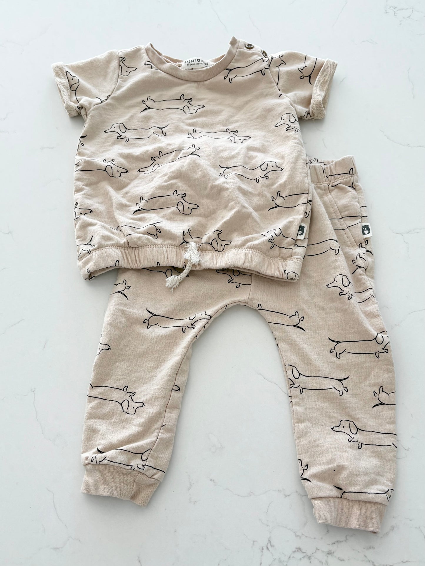 Rabbit bear-Ensemble-2t ( fait petit)