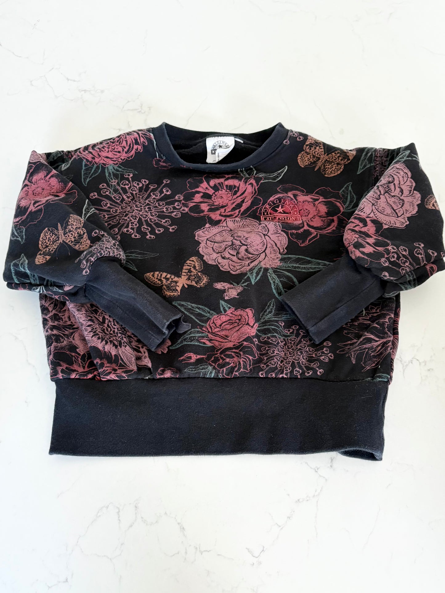 Au coton-Crewneck-6/7T ( fait petit)