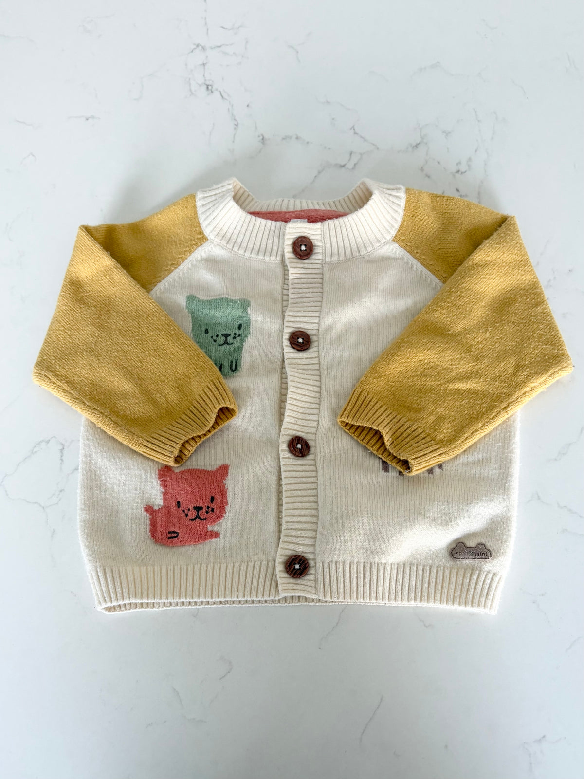 Souris mini-Cardigan-9/12 mois