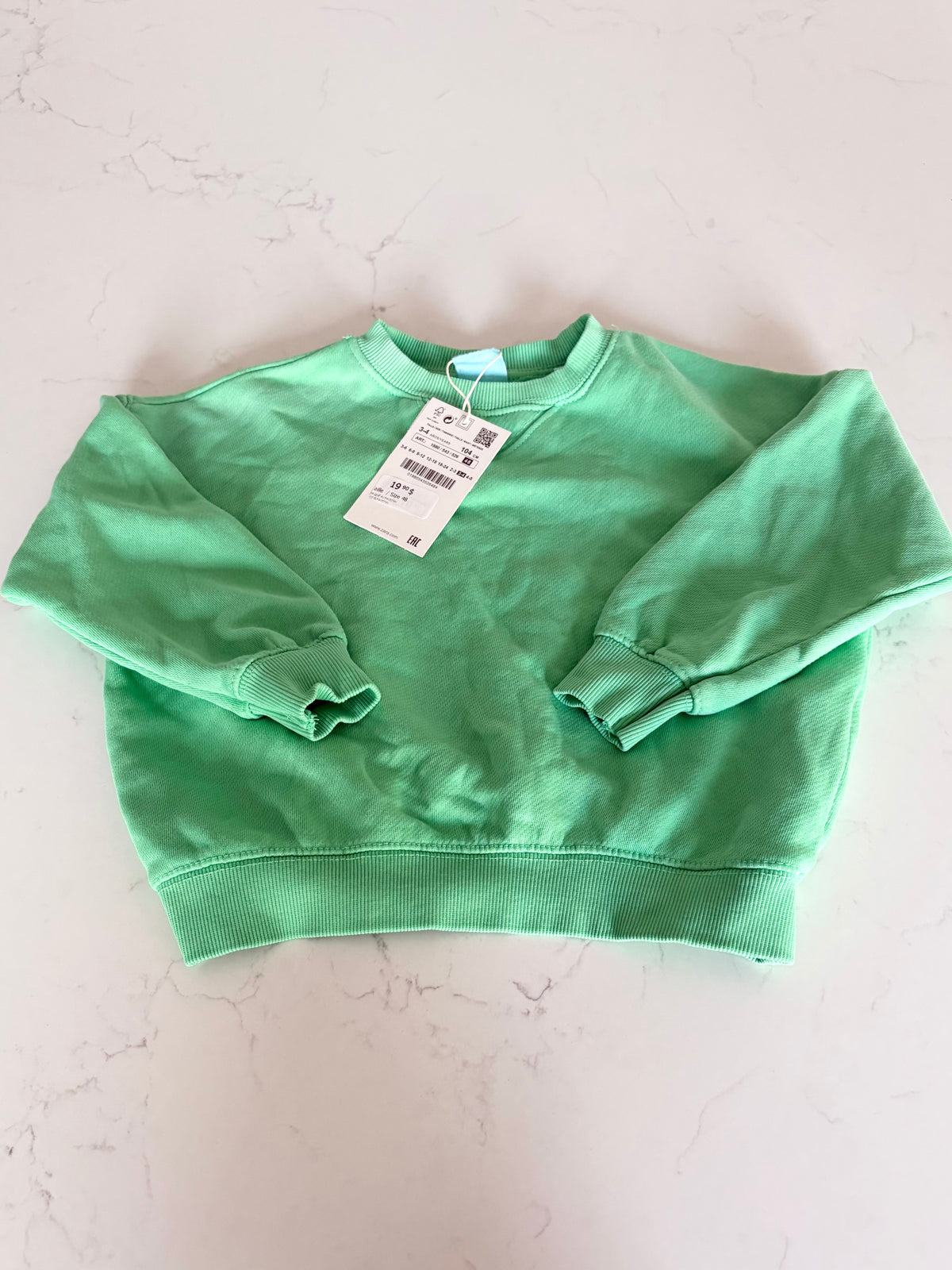 NEUF-Zara-Crewneck-3/4T