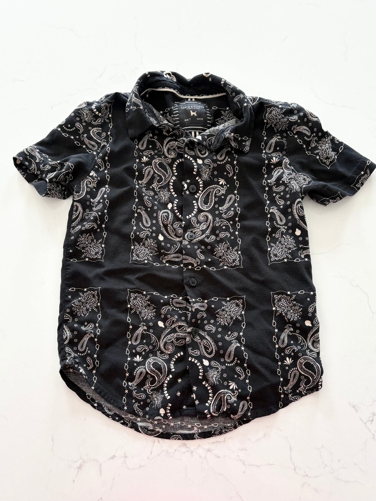Denim & Flower-Chemise-7T