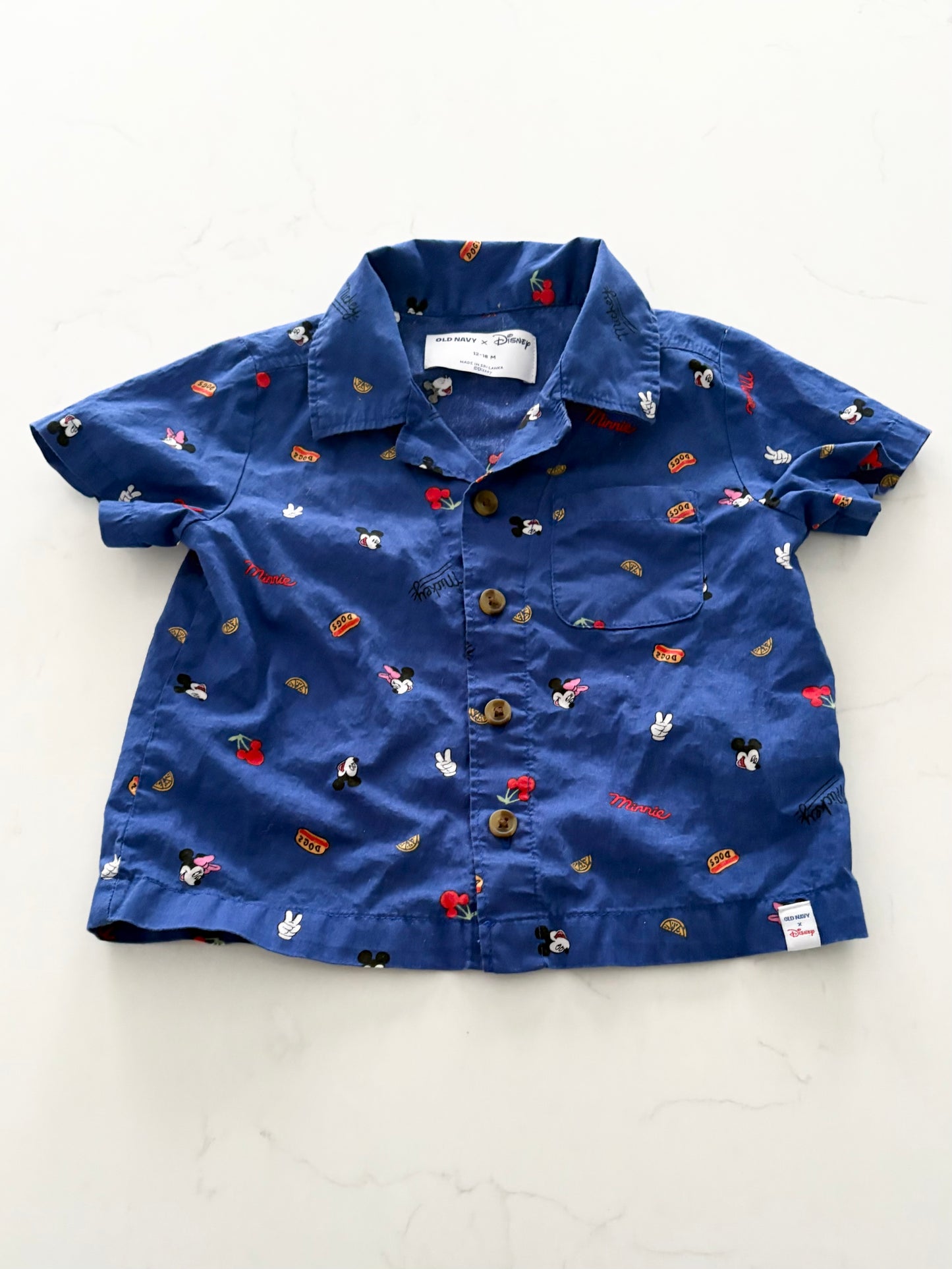 Old Navy/Disney-Chemise-12/18 mois