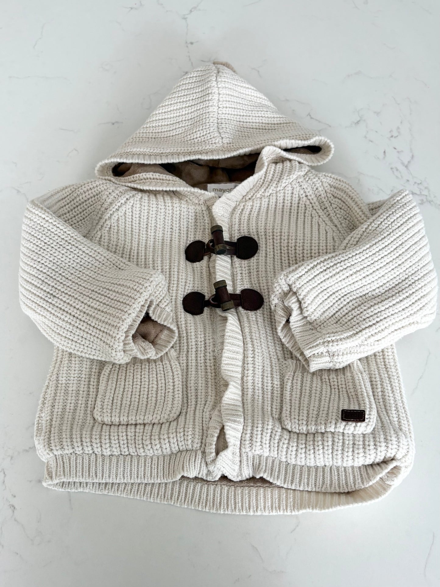 Mayoral-Veste de laine doublé polar-6/9 mois
