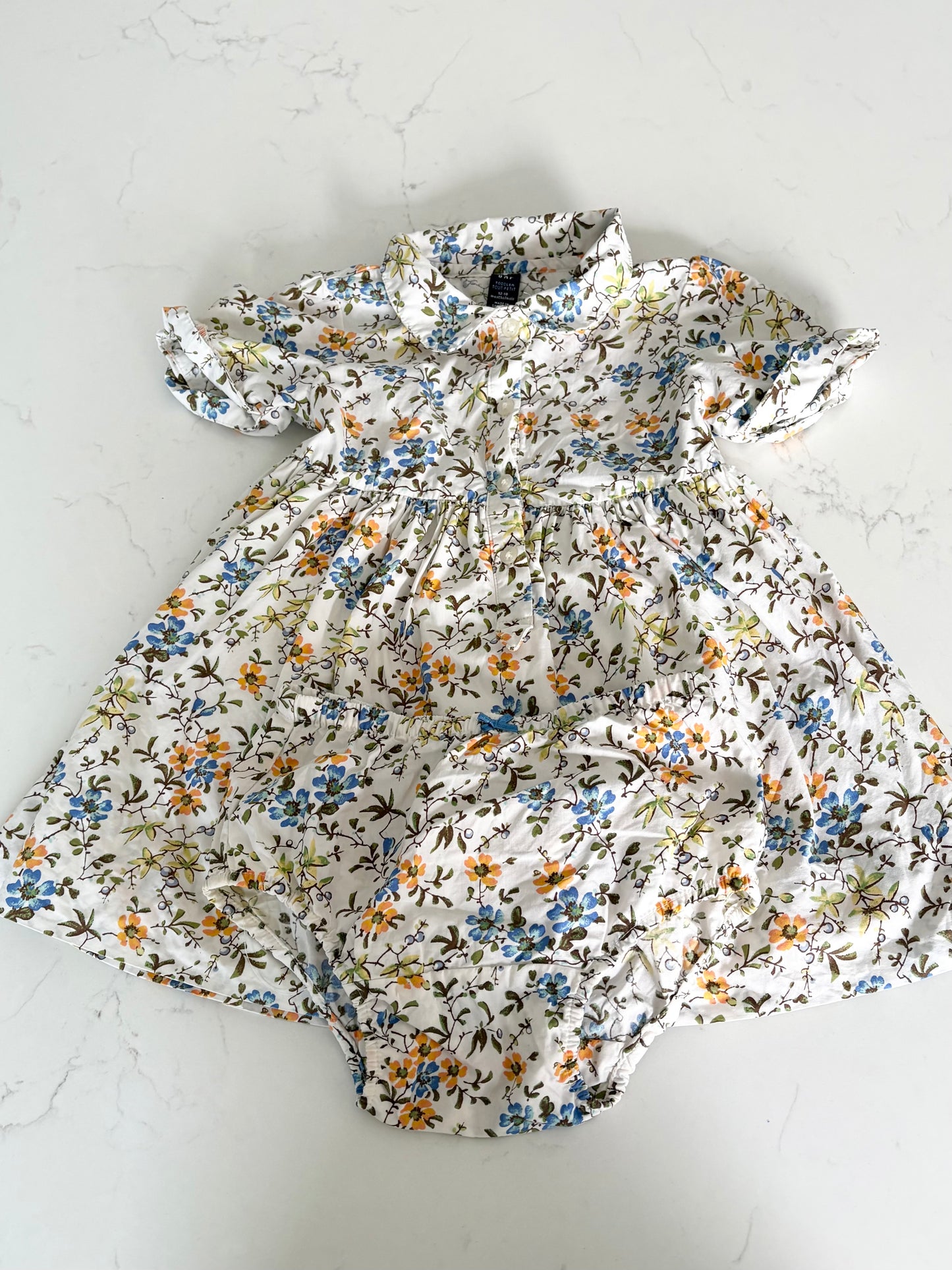 Gap-Robe + culotte-12/18 mois