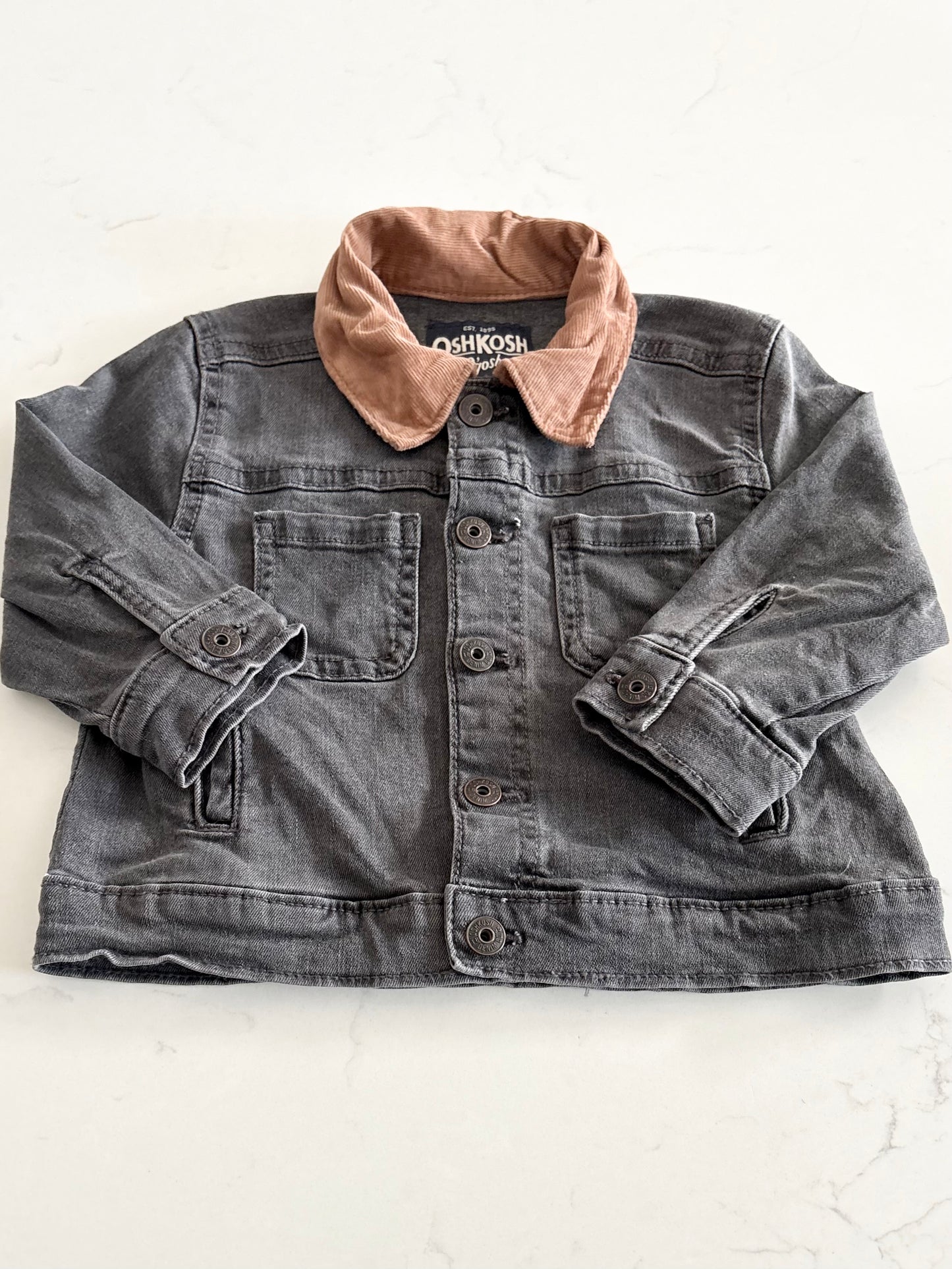 Oshkosh-Veste en jeans-18 mois