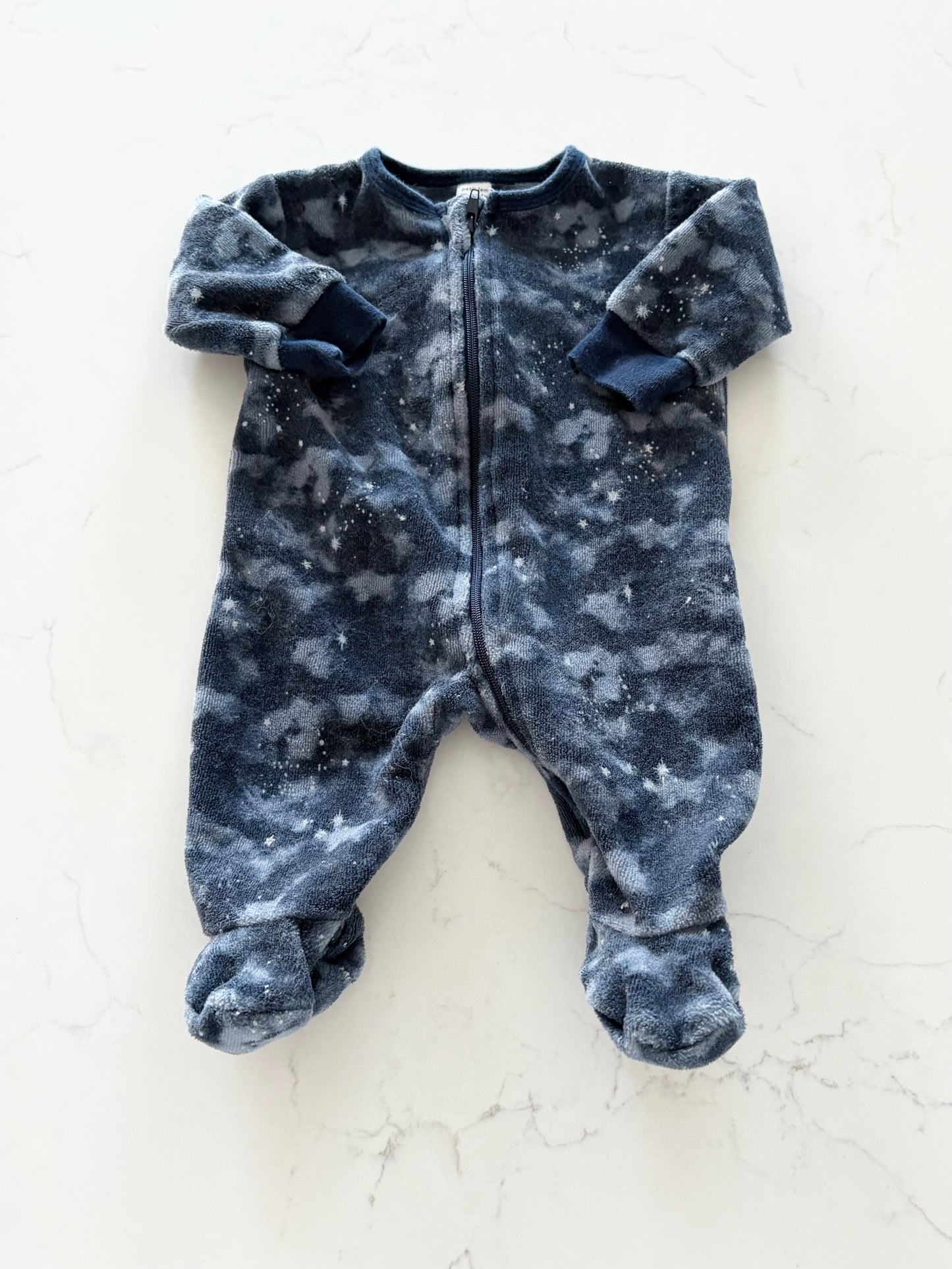 Petit Lem-Pyjama velours-NB