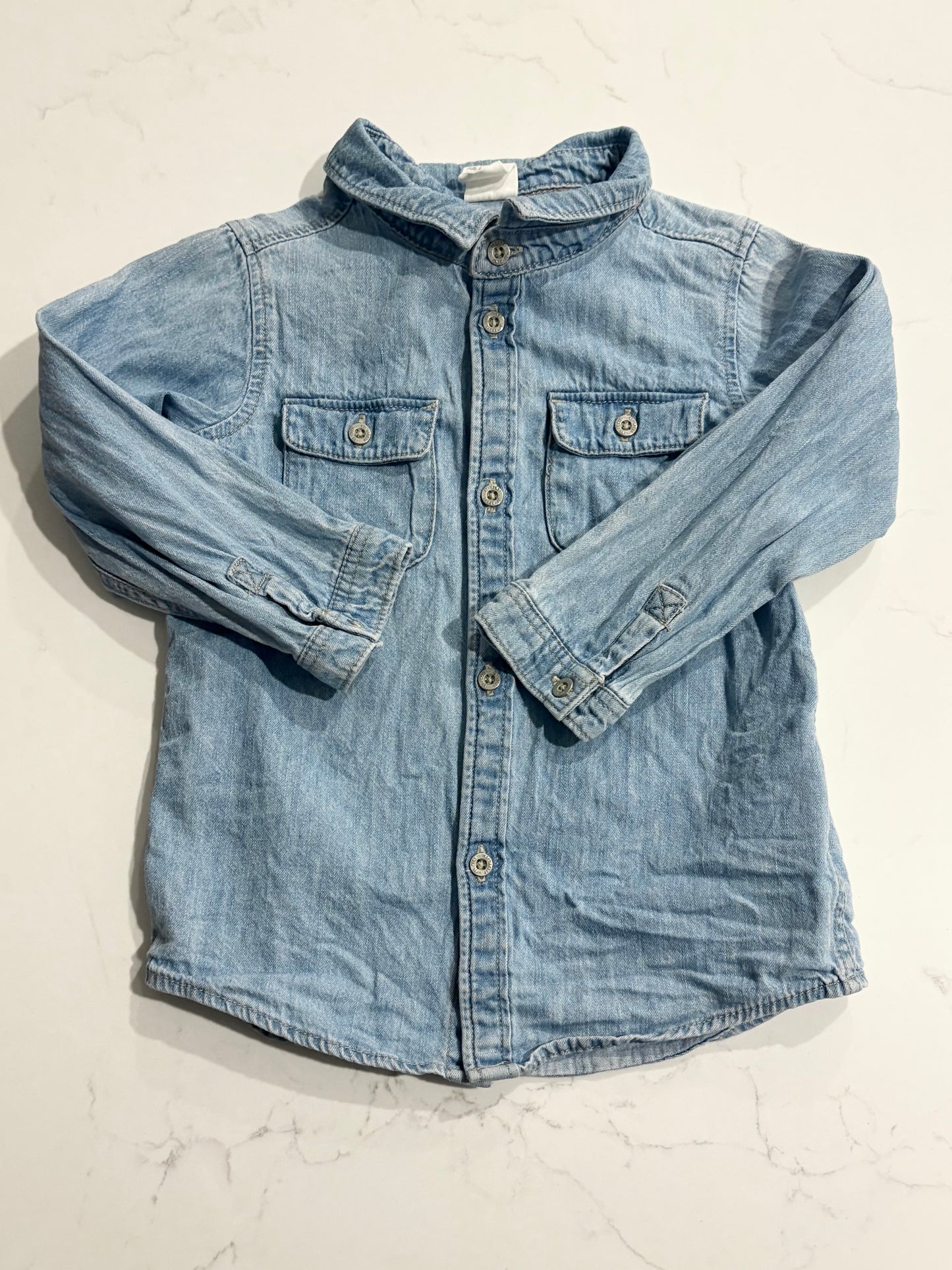 H&M-Chemise en jeans-18/24 mois