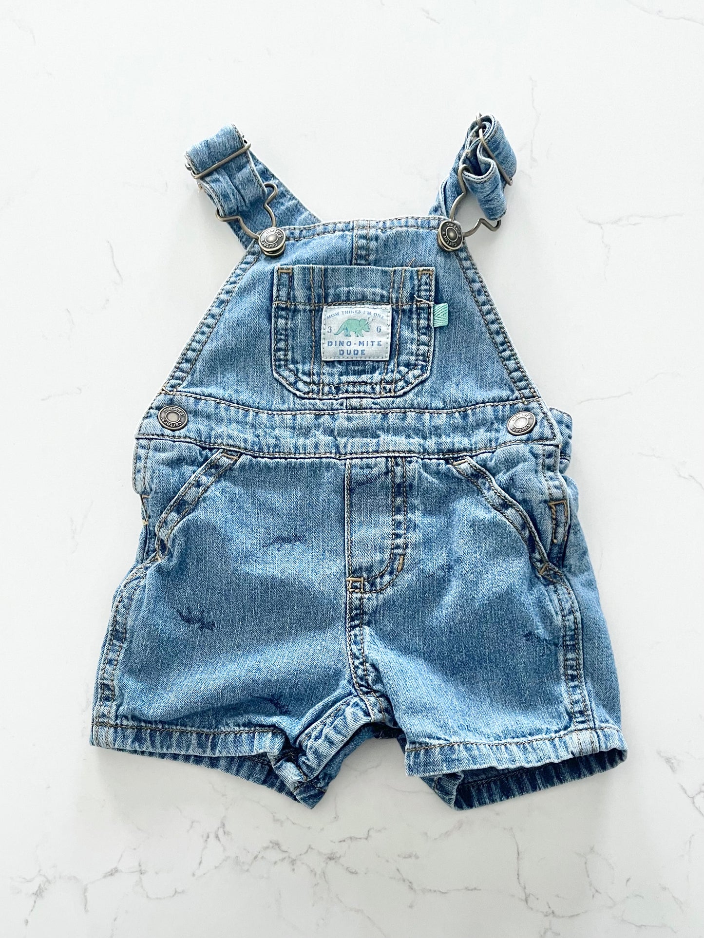 Carters-Salopette short jeans-3 mois