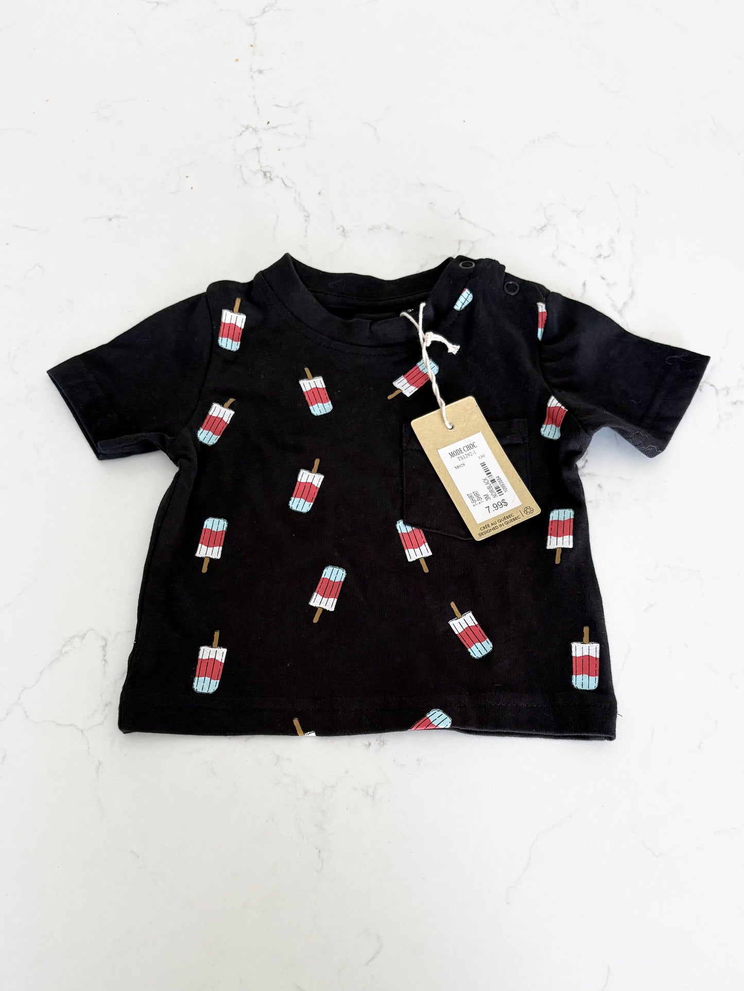 Neuf-mode choc-T shirt-3 mois