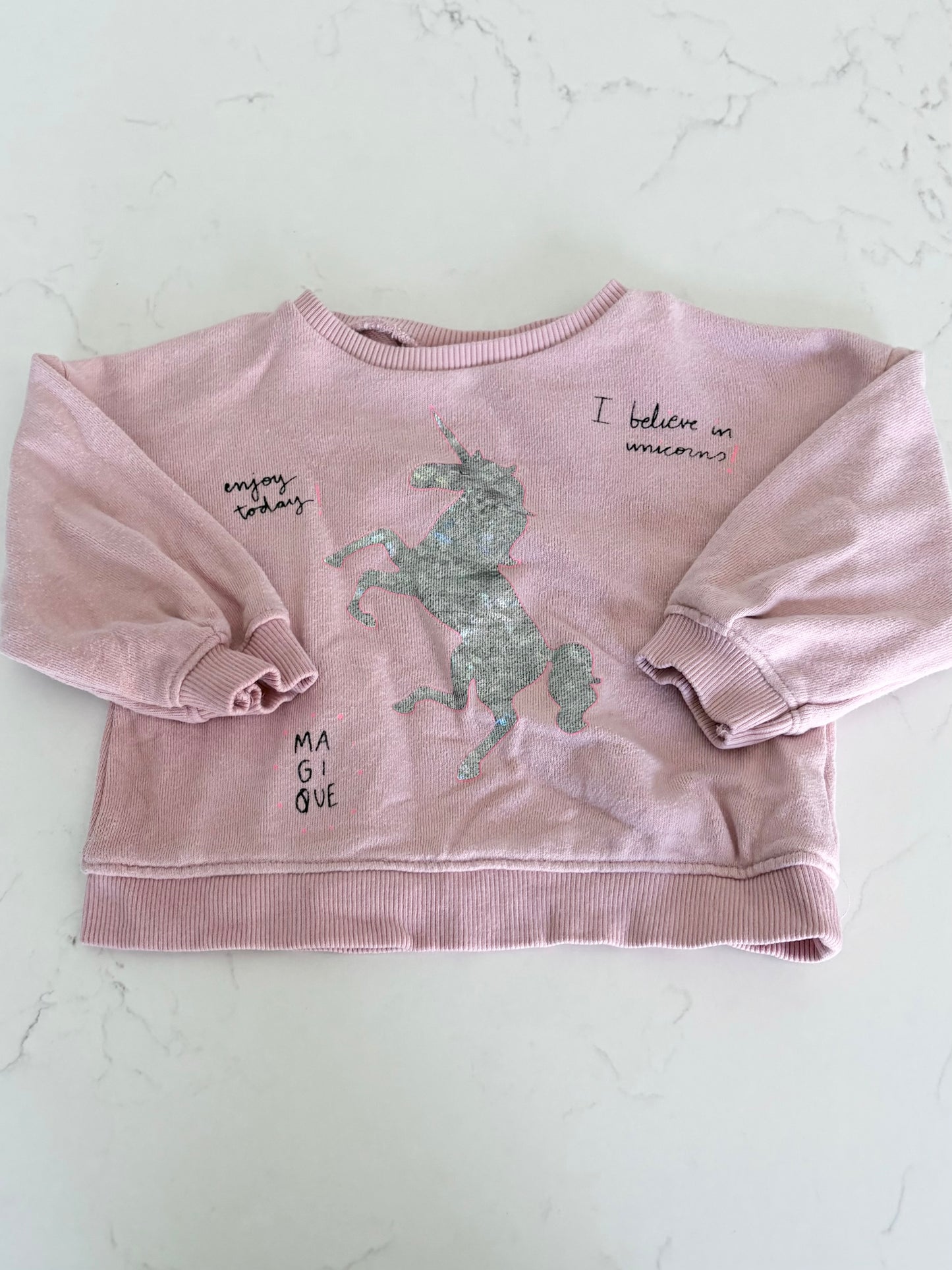 Zara-Crewneck-6/9 mois