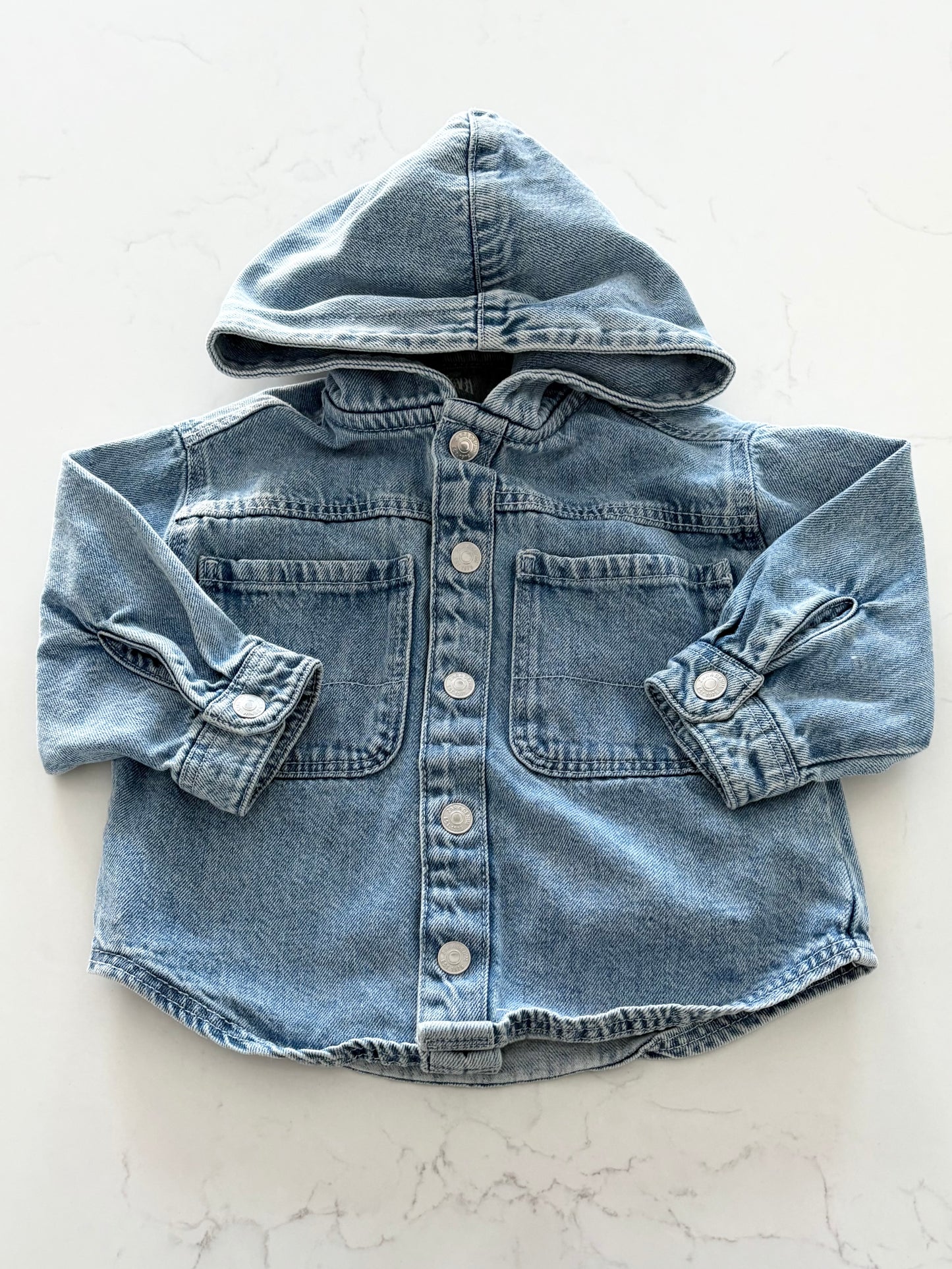 Zara-Veste en jeans-9/12 mois