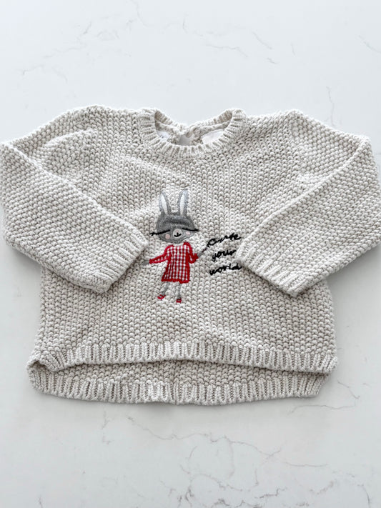 Zara-Chandail de laine-9/12 mois