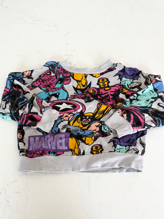 H&M/Marvel-Crewneck-2/4T