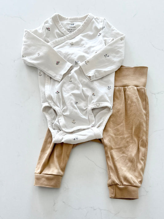 H&M-Ensemble-4/6 mois