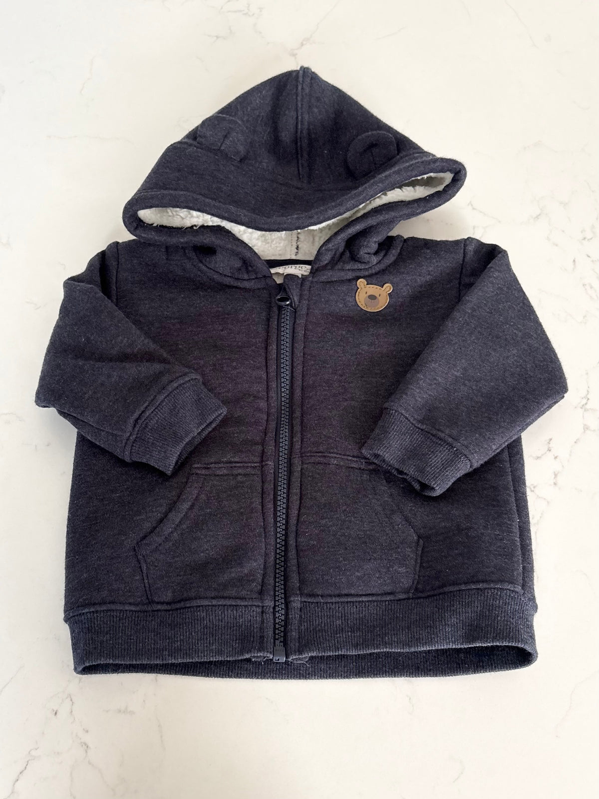 George-Veste doublé-6/12 mois