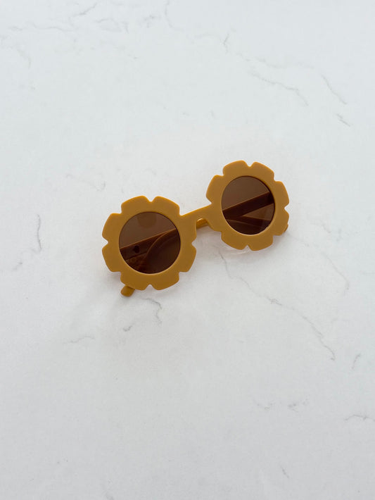 Lunettes soleil-Jaune moutarde