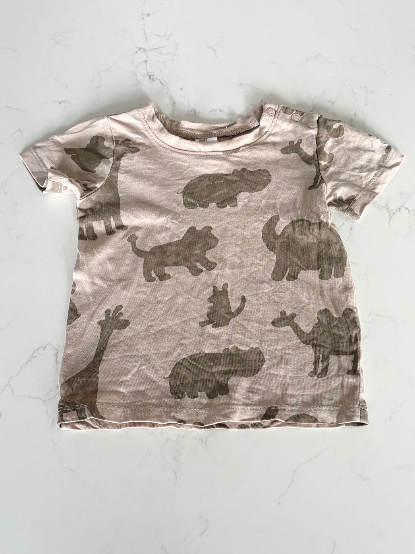 H&M-T shirt-6/9 mois