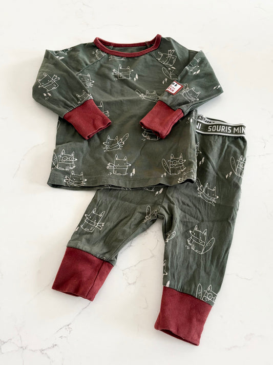 Souris Mini-Pyjama-3/6 mois