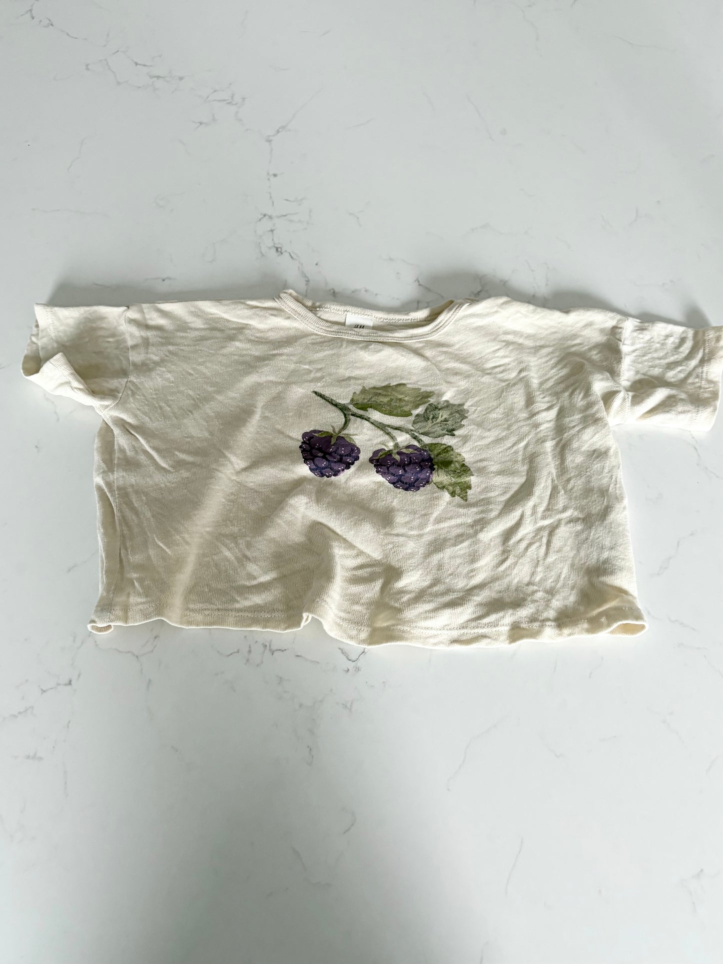 H&M-T shirt oversize-9/12 mois