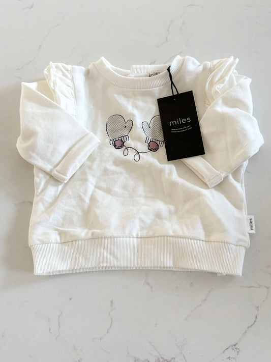 NEUF-Miles the label-Crewneck-3 mois