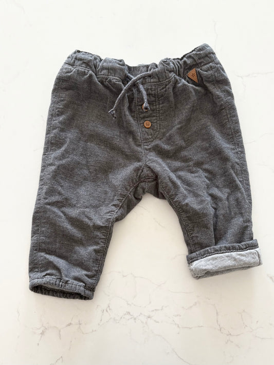 H&M-Pantalon doublé-4/6 mois