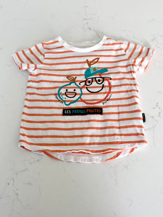 Souris mini-T shirt-6/9 mois
