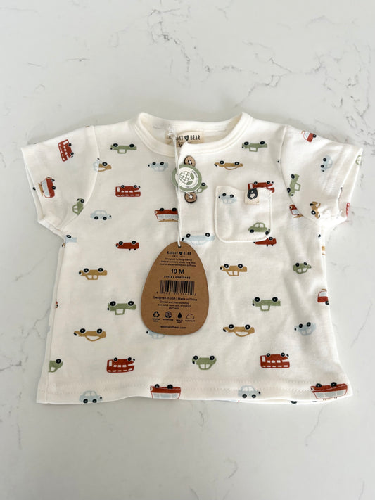 Neuf-Rabbit bear-T shirt-18 mois ( fait petit )
