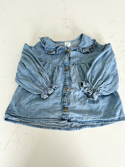 H&M-Chemise-6/9 mois (légère imperfection)