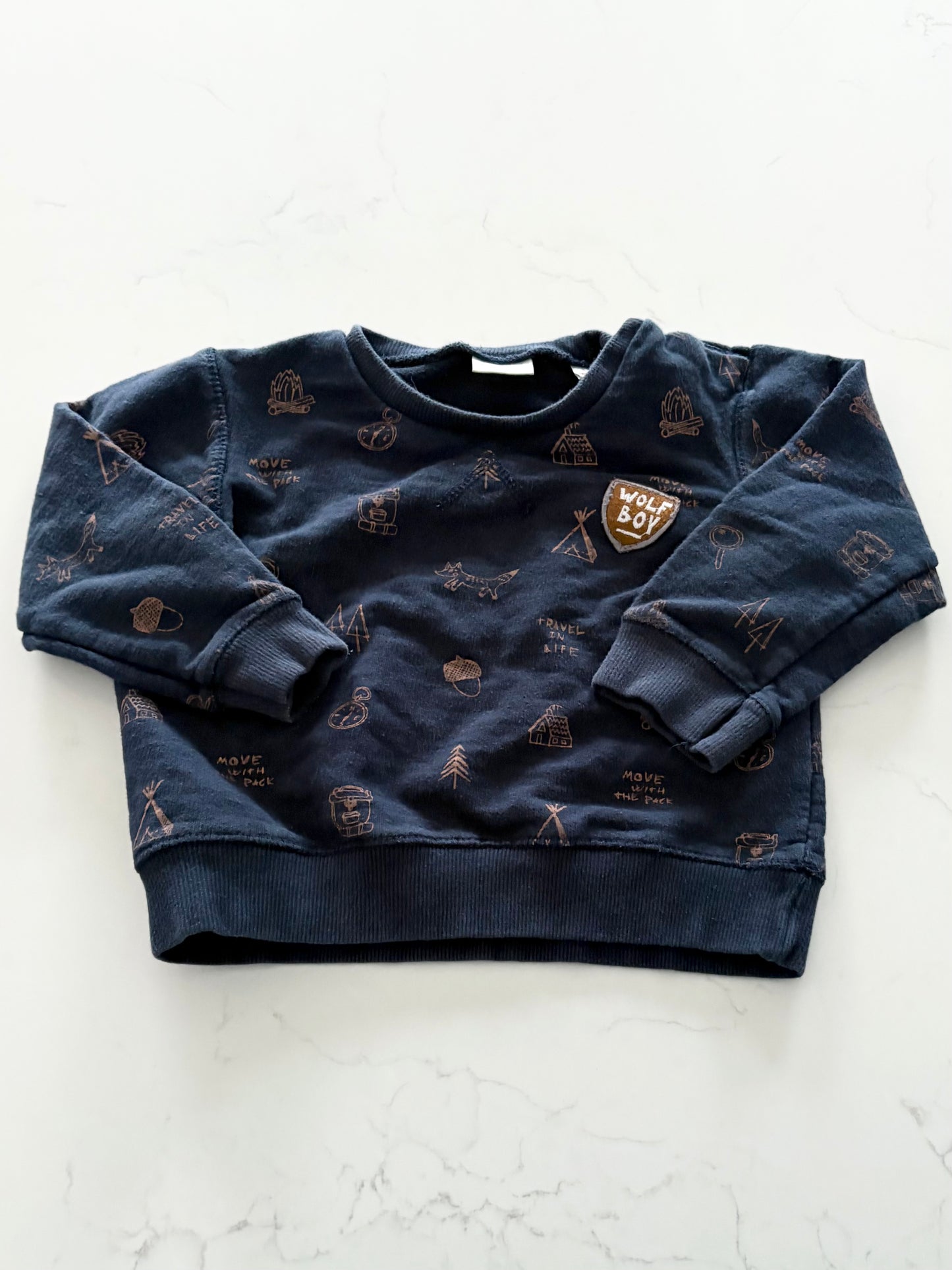 Zara-Crewneck-3/4T (fait petit )