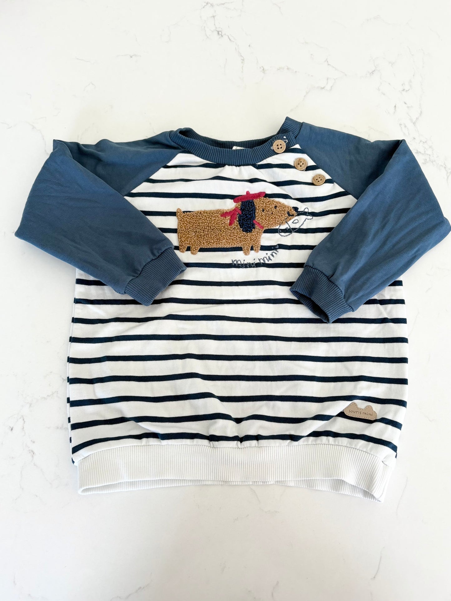 Souris Mini-Crewneck-12/18 mois