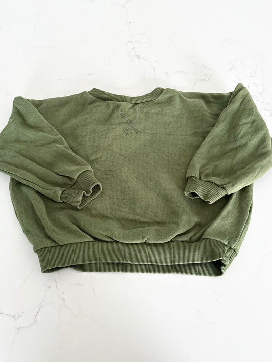 Zara-Crewneck-18/24 mois ( imperfection manche)