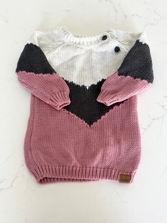 Miles the label-chandail de laine-3/6 mois