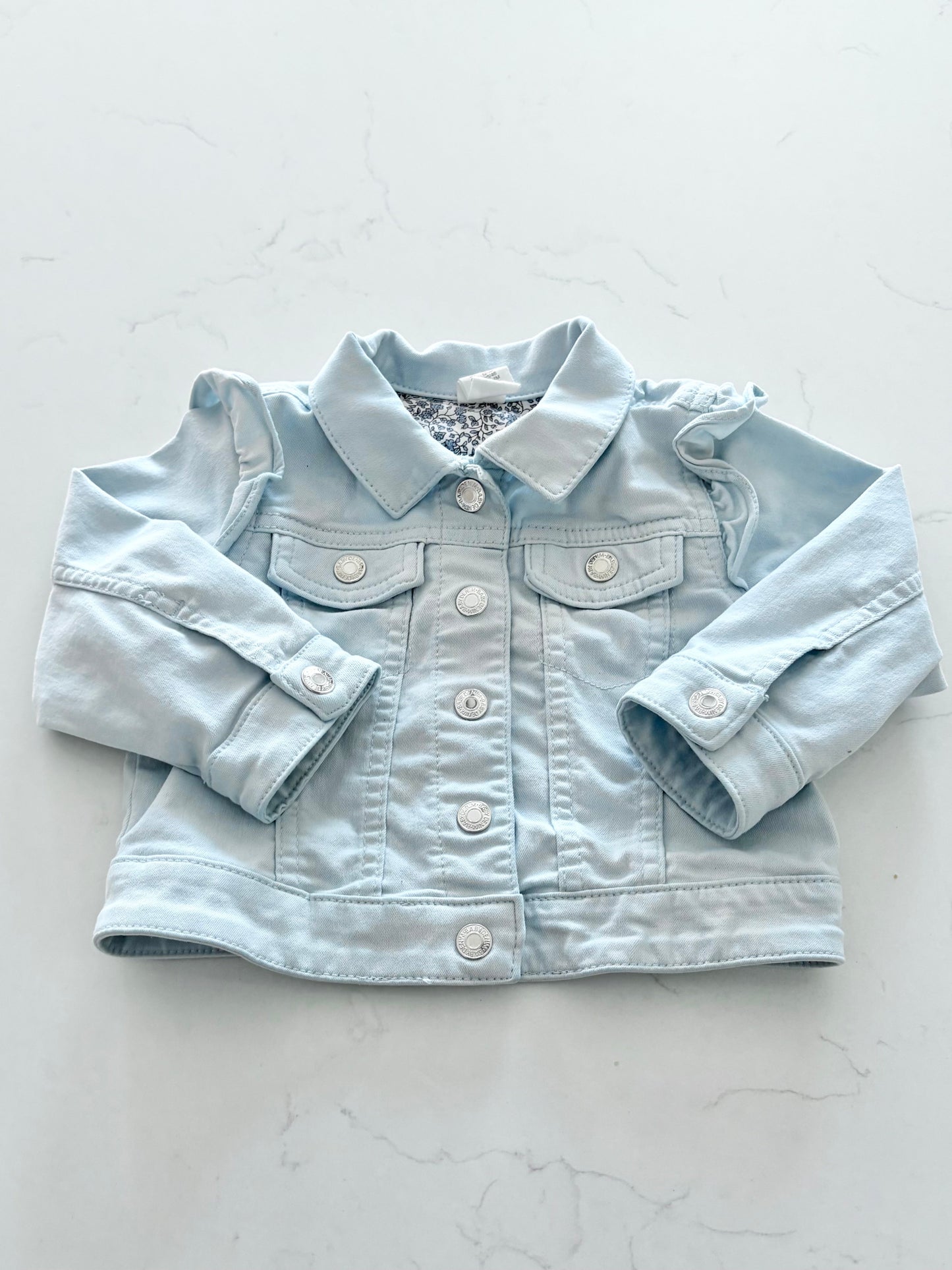 H&M-Veste en jeans-12/18 mois