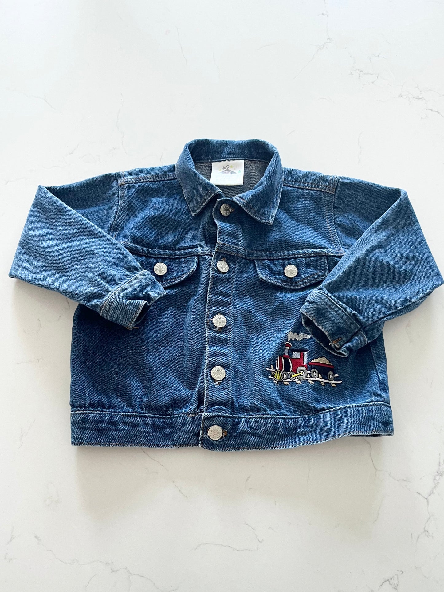 Veste en jeans vintage-~2/3T