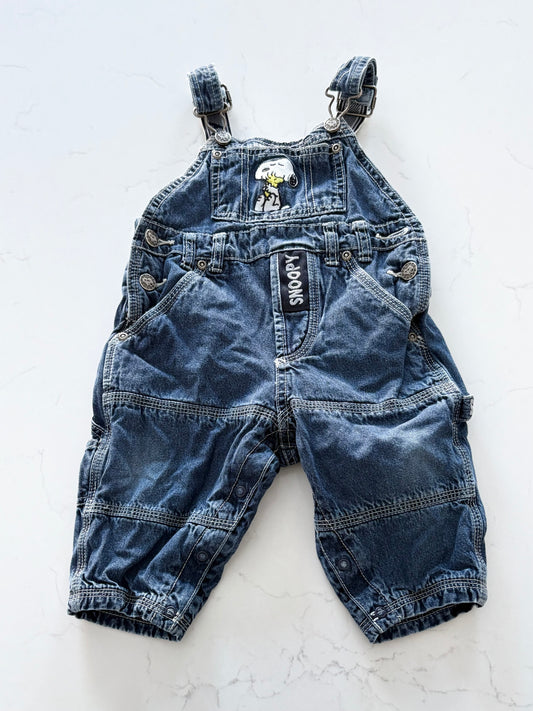 Snoopy-Salopette doublé-~12 mois