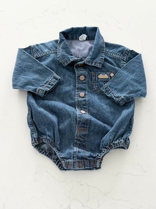 Souris Mini-Chemise cache couche-3/6 mois