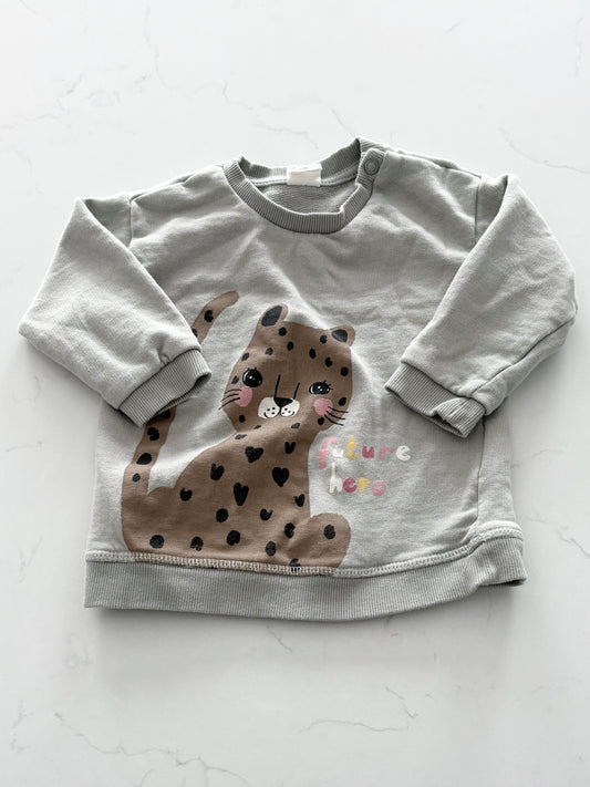 H&M-Crewneck-6/9 mois